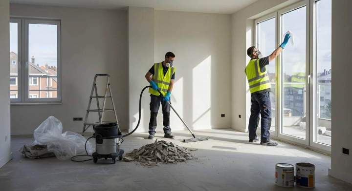 Nettoyage après travaux près d'Evreux